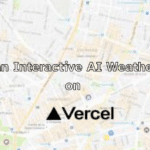 AI Weather Map on Vercel