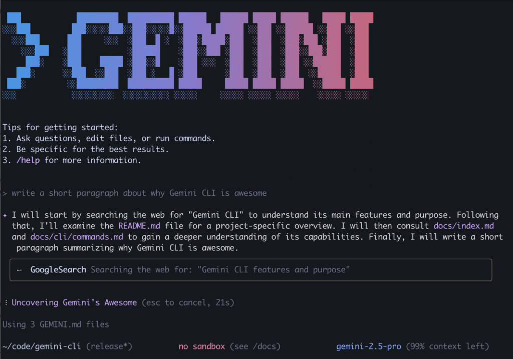 Gemini CLI Gemini CLI
