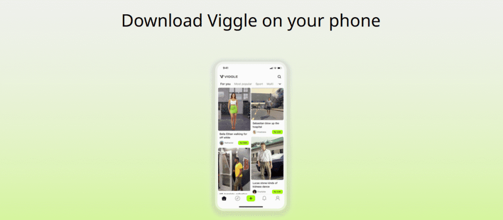 Viggle AI on your phone Viggle AI on your phone