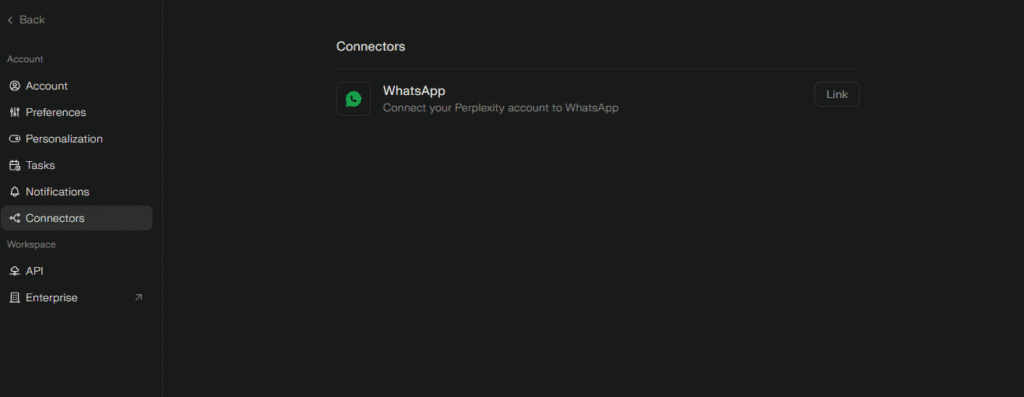 Perplexity AI on WhatsApp Perplexity AI on WhatsApp