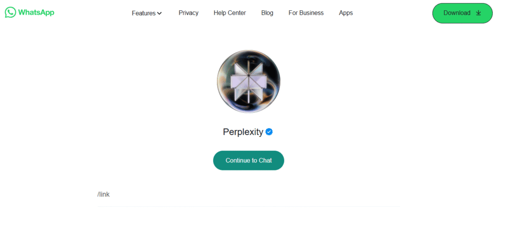 Perplexity AI on WhatsApp Perplexity AI on WhatsApp