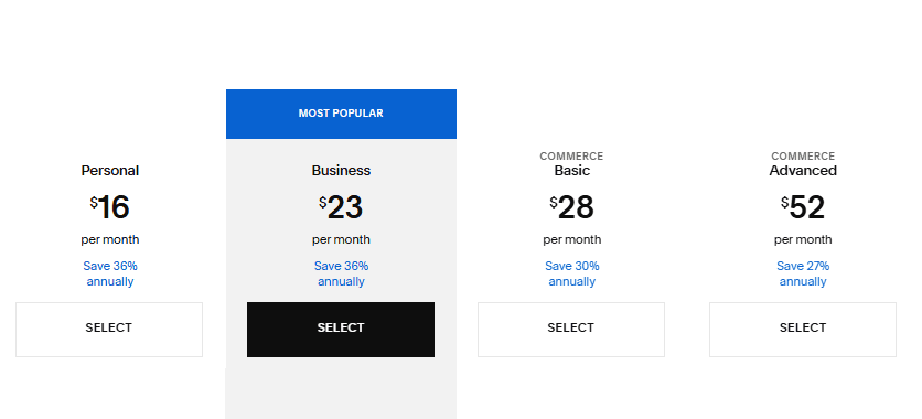 Squarespace Website Builder pricing Squarespace Website Builder pricing