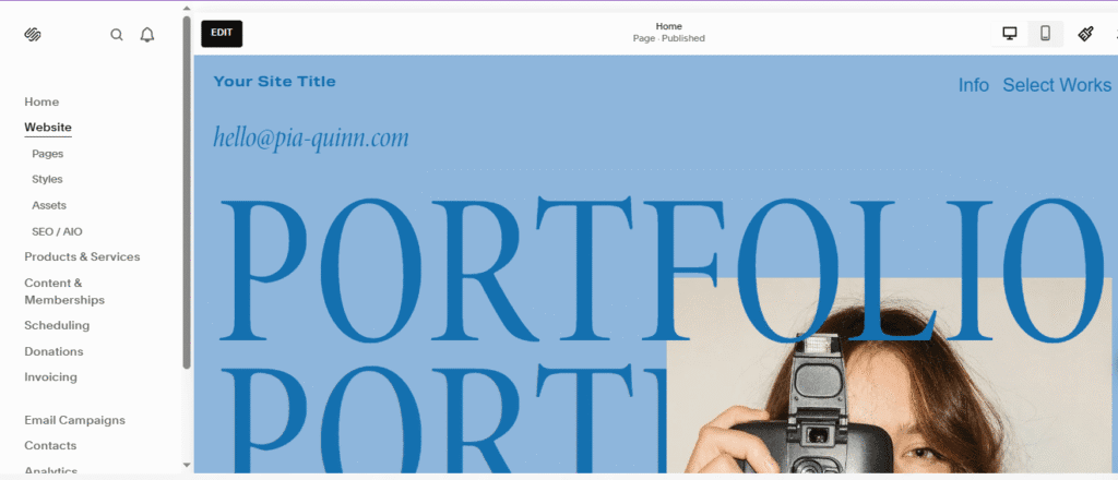 Squarespace Website Builder Squarespace Website Builder