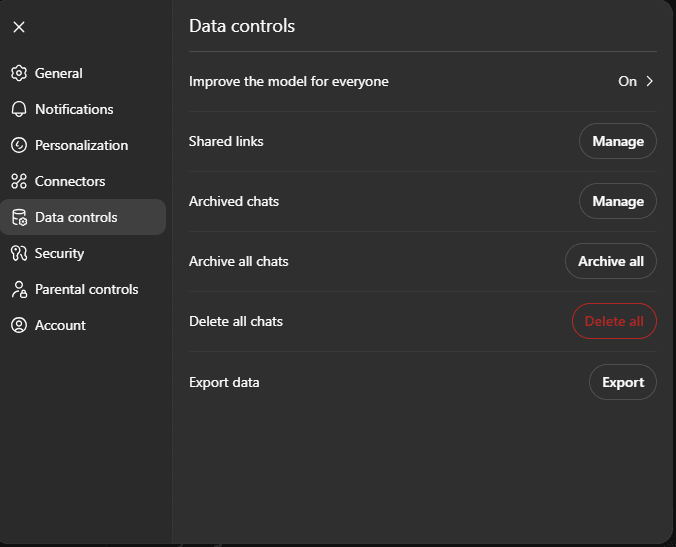 ChatGPT Settings ChatGPT Thread into a Custom GPT