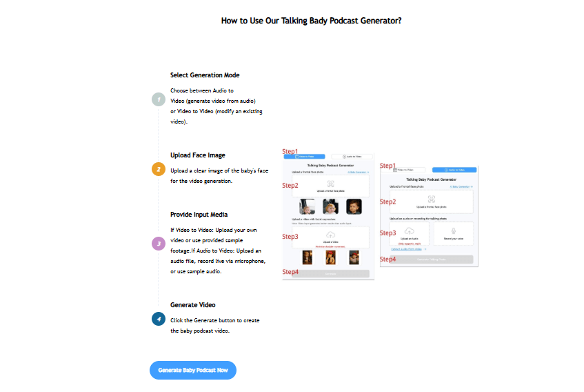 Remaker AI Talking Baby Podcast Remaker AI Talking Baby Podcast