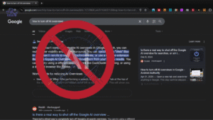 How To Turn Off AI On Google