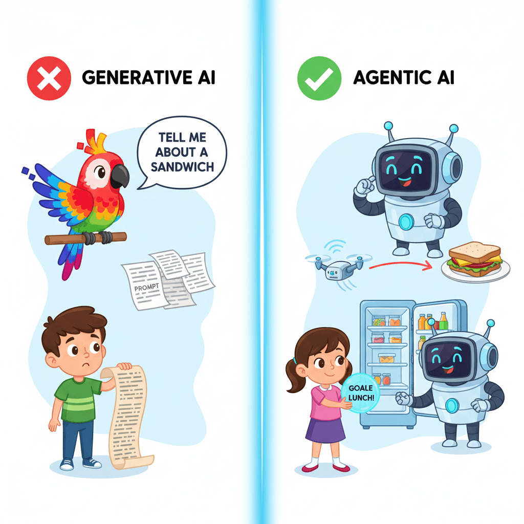 Agentic AI vs Generative AI